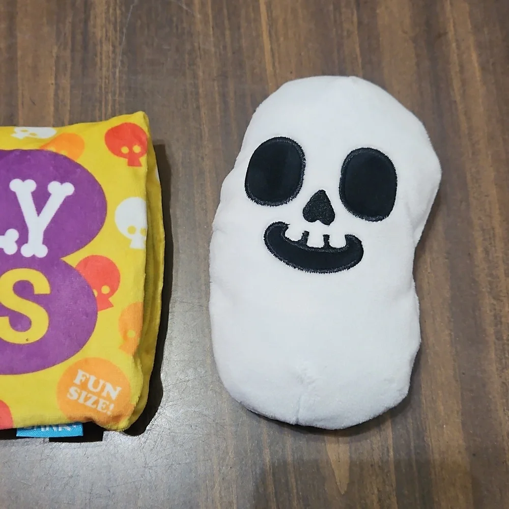 Chewtrition Facts Dog Toy in Yellow and Orange